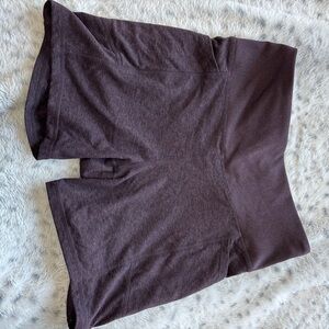 Women's Dark Brown/purple High-Waisted Shorts